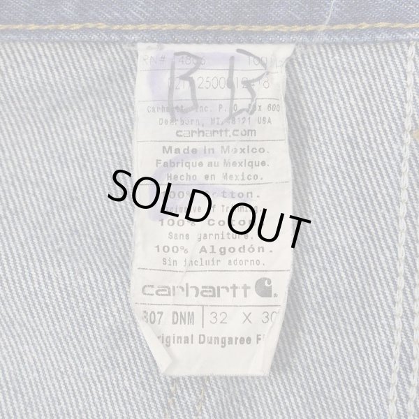 画像3: 00's Carhartt ダブルニー デニムペインターパンツ "W32 L30" (3)