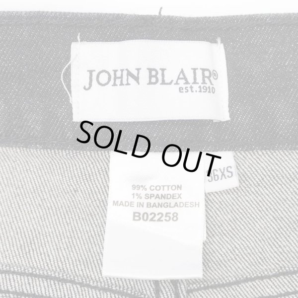 画像3: 00's JOHN BLAIR 先染めブラックデニム イージーパンツ (3)