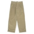 画像1: 00's DOCKERS 2タック コーデュロイトラウザー "DEADSTOCK / BEIGE" (1)