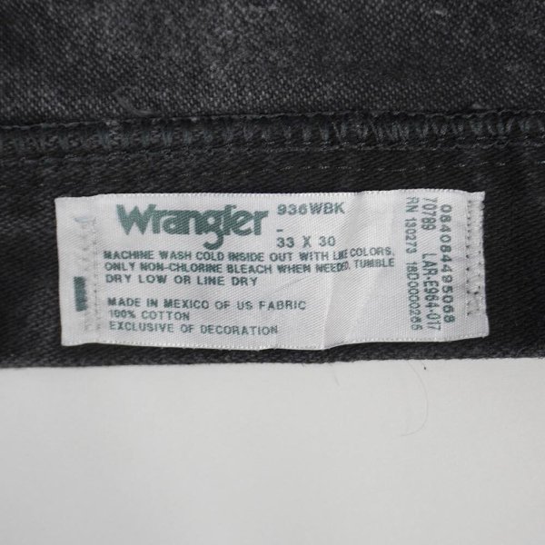 画像3: 00's Wrangler 936WBK ブラックデニムパンツ “W33 L30” (3)