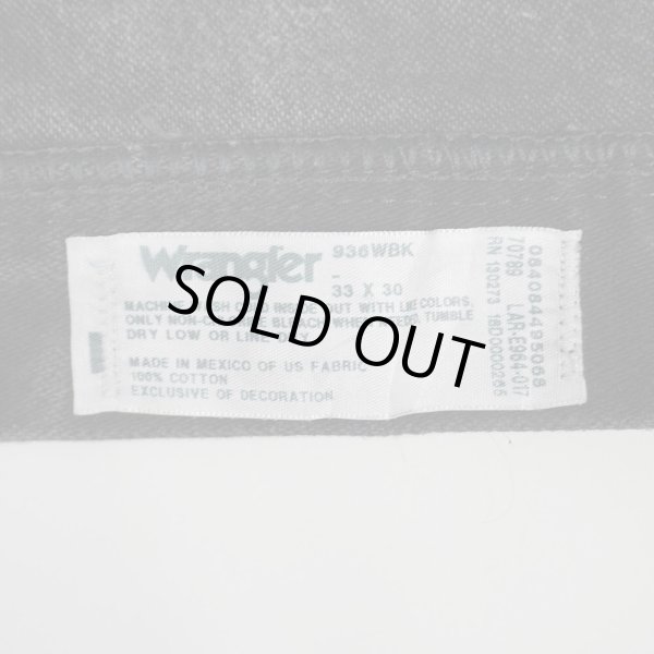 画像3: 00's Wrangler 936WBK ブラックデニムパンツ “W33 L30” (3)