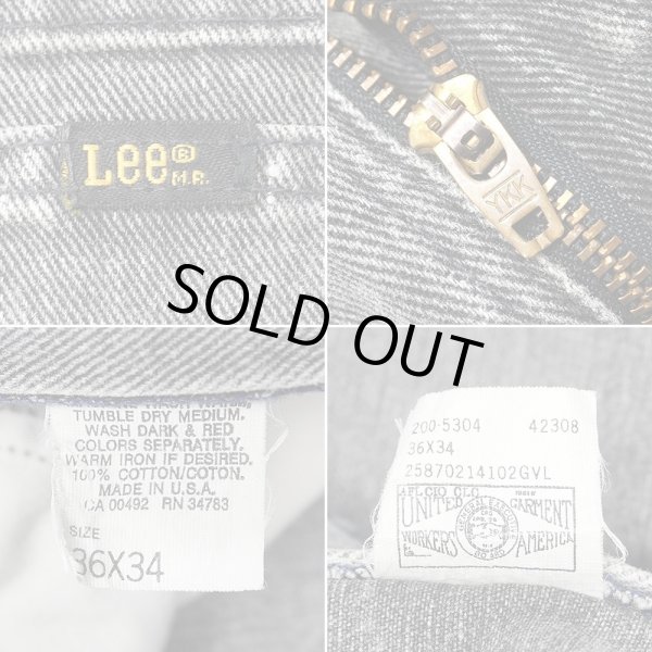 画像4: 90's Lee 200-5304 ブラックデニムパンツ "MADE IN USA / W36 L34" (4)