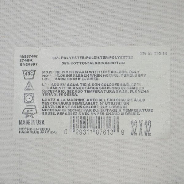 画像3: 90's Dickies 874 ワークパンツ "MADE IN USA / BLACK / W32 L32" (3)