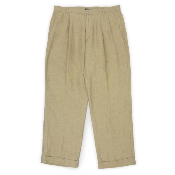 画像1: 00's DOCKERS 2タック コットンリネントラウザー "W36 L30" (1)