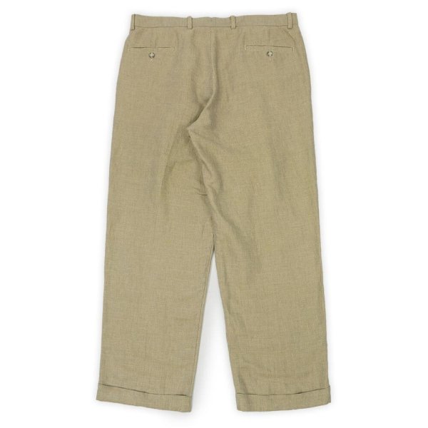 画像2: 00's DOCKERS 2タック コットンリネントラウザー "W36 L30" (2)