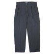 画像1: 90's Polo Ralph Lauren 2タック チノトラウザー "HAMOND PANT / FADE BLACK / W36 L30" (1)