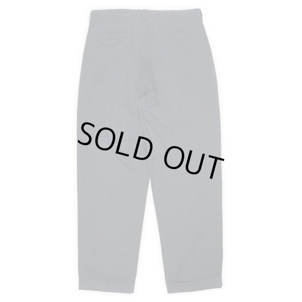 画像2: 90's Polo Ralph Lauren 2タック チノトラウザー "HAMOND PANT / FADE BLACK / W36 L30" (2)