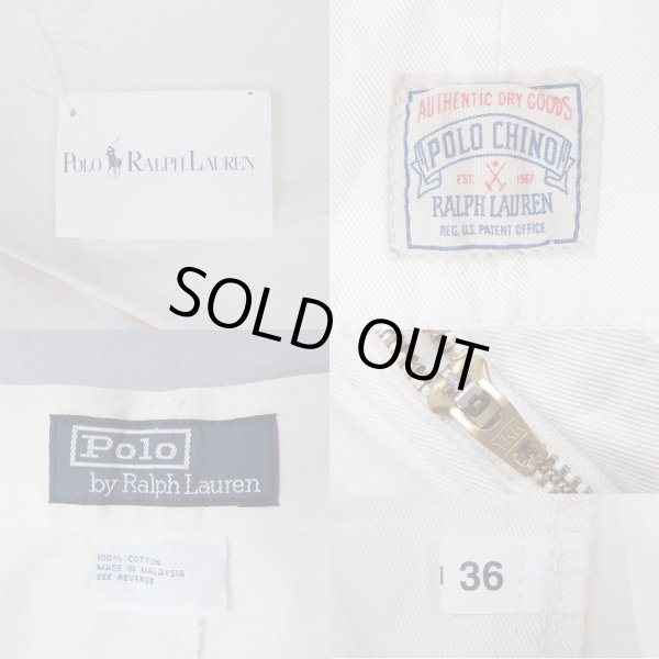画像3: 90's Polo Ralph Lauren 2タック チノショーツ “DEADSTOCK” (3)