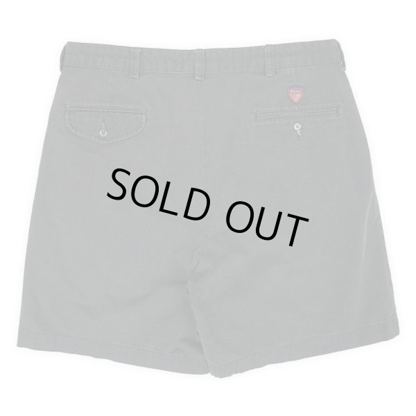 画像2: 90's Polo Ralph Lauren 2タック チノショーツ "POLO GOLF / BLACK" (2)