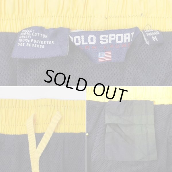 画像4: 90's POLO SPORT コットンスイムショーツ (4)