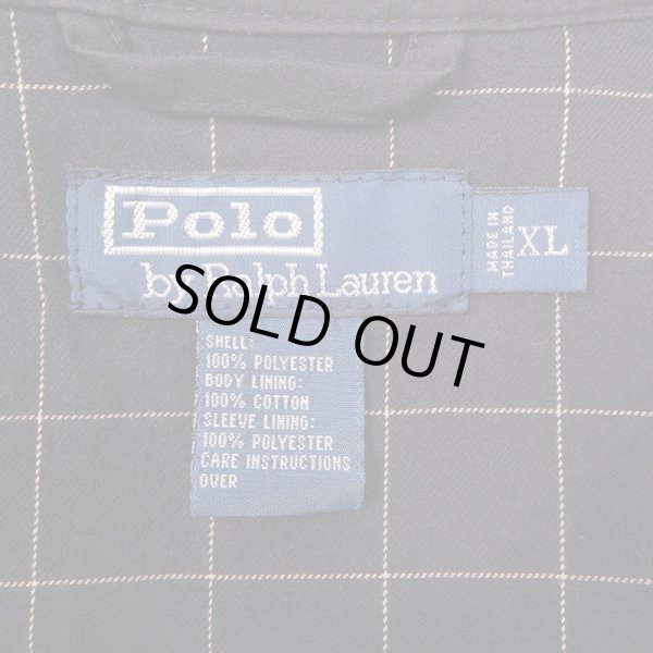 画像3: 00's Polo Ralph Lauren チンスト付き スウィングトップ "BLACK" (3)