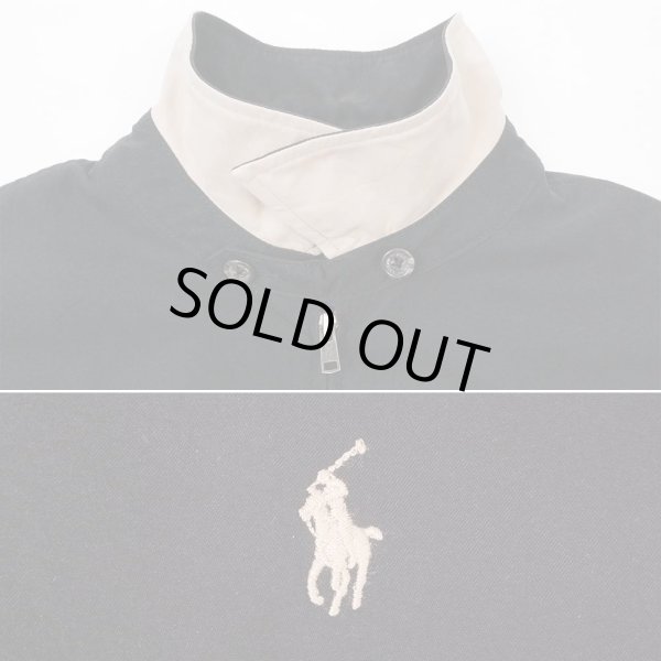 画像4: 00's Polo Ralph Lauren チンスト付き スウィングトップ "BLACK" (4)