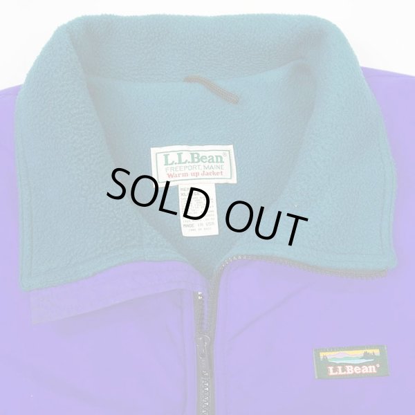 画像3: 80's L.L.bean ウォームアップジャケット "MADE IN USA / BLUE" (3)