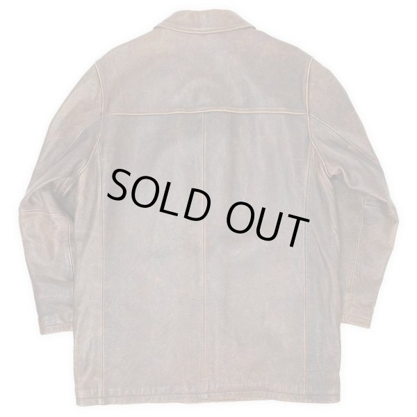 画像2: 00's Eddie Bauer レザーカーコート (2)