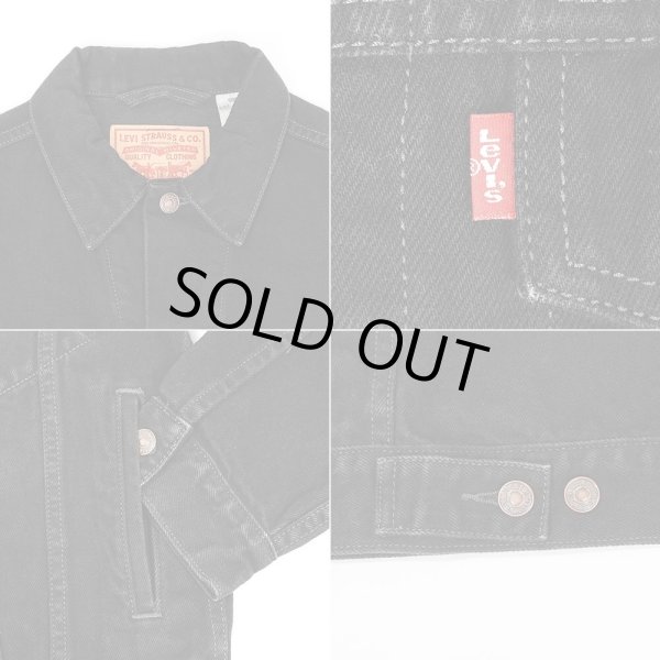 画像4: 00's Levi's 70507 ブラックデニムジャケット (4)