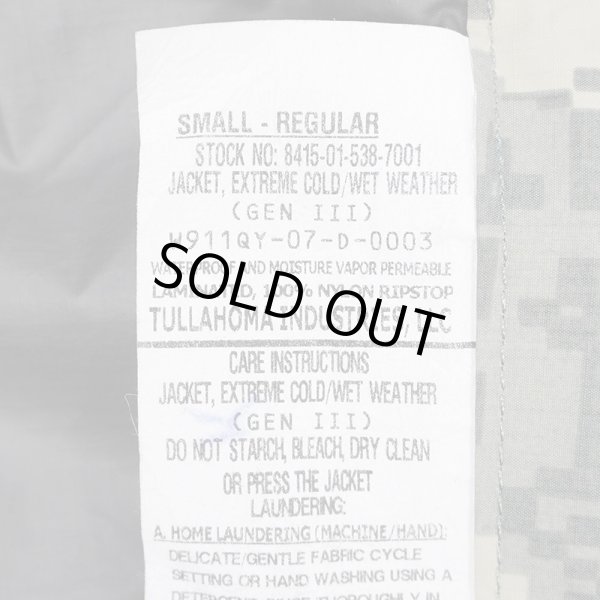 画像2: 00's US.ARMY ECWCS GEN3 Level6 ACU GORE-TEX ジャケット "DEADSTOCK / SMALL-REGULER" (2)
