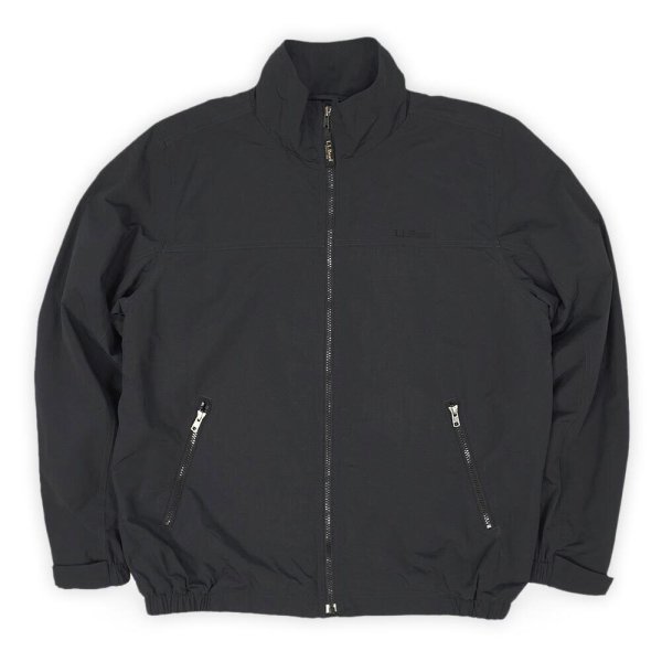 画像1: 00's L.L.Bean フリースライナー ナイロンジャケット “ALL BLACK” (1)