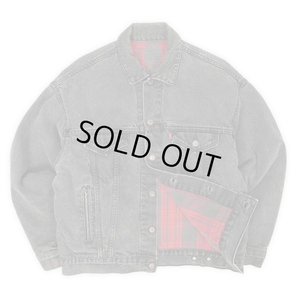 画像1: 80's Levi's 70417-9416 ブラックデニムジャケット "44相当 / MADE IN USA" (1)