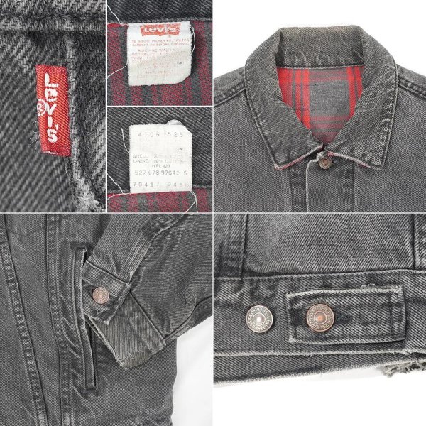 画像3: 80's Levi's 70417-9416 ブラックデニムジャケット "44相当 / MADE IN USA" (3)