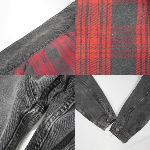 画像4: 80's Levi's 70417-9416 ブラックデニムジャケット "44相当 / MADE IN USA" (4)