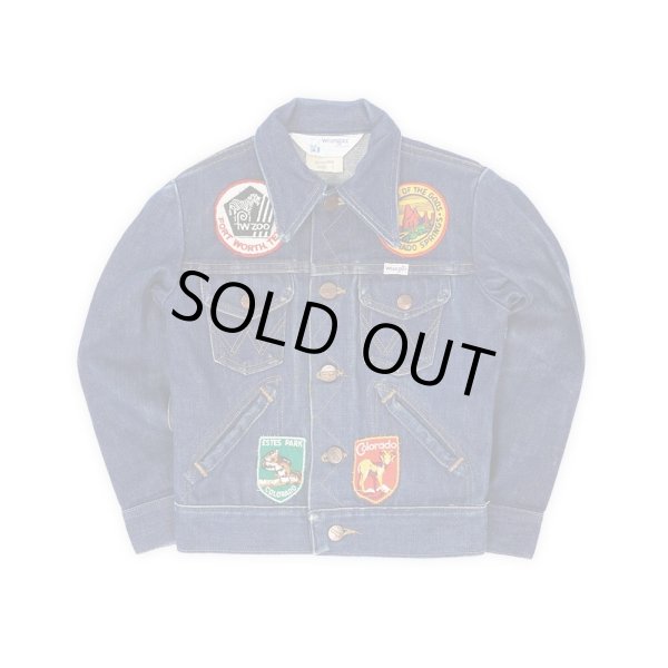 画像1: 80's Wrangler 902BWNR デニムジャケット “MADE IN USA / Patch Custom” (1)