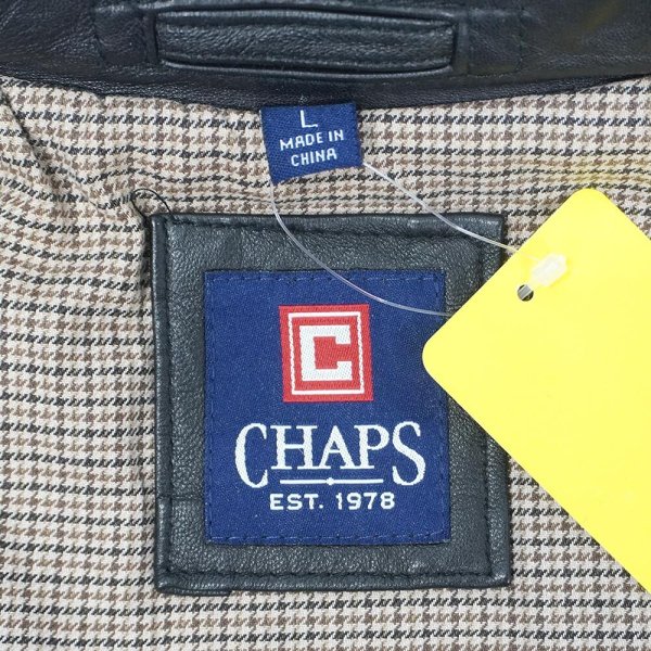 画像3: 00's CHAPS レザージャケット “BLACK” (3)