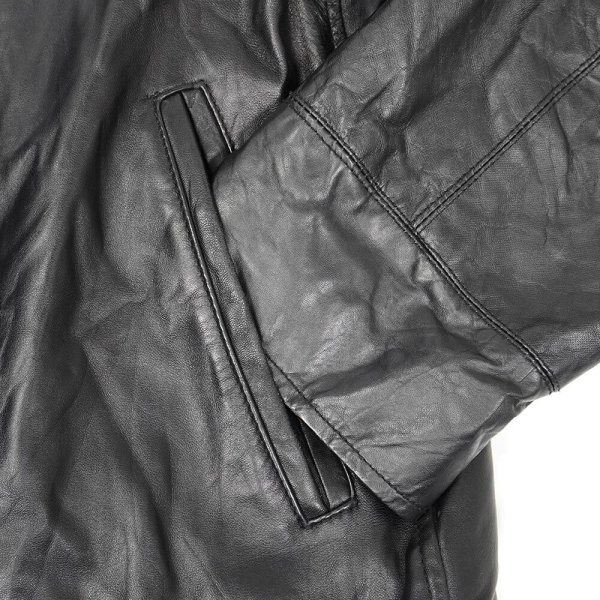 画像5: 00's CHAPS レザージャケット “BLACK” (5)