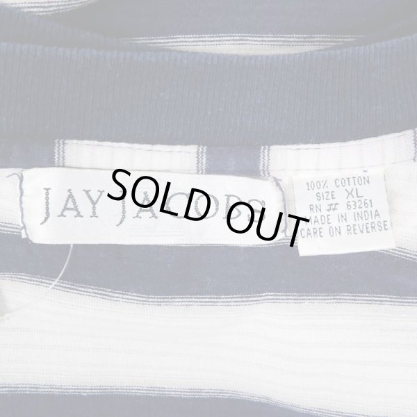 画像2: 90's JAY JACOBS マルチボーダー柄 Tシャツ (2)