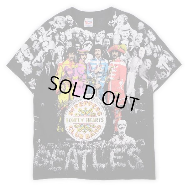 画像1: 90's THE BEATLES オールオーバープリントTシャツ "MADE IN USA" (1)