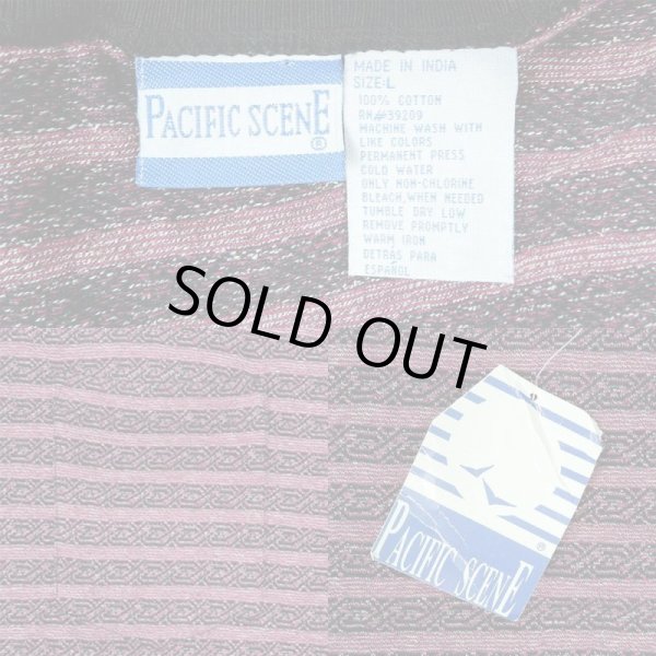 画像2: 90's PACIFIC SCENE 総柄 ポケットTシャツ "DEADSTOCK" (2)