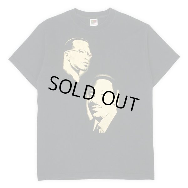 画像1: Early 00's Malcolm X × Martin Luther King Jr. 両面プリントTシャツ (1)