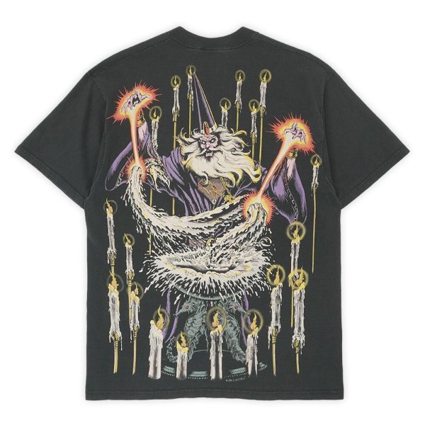 画像2: 90's LIQUID BLUE オールオーバープリントTシャツ "WIZARD / MADE IN USA" (2)
