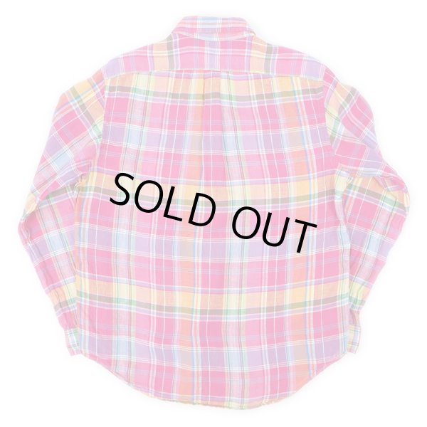 画像2: 00's Polo Ralph Lauren リネンボタンダウンシャツ (2)