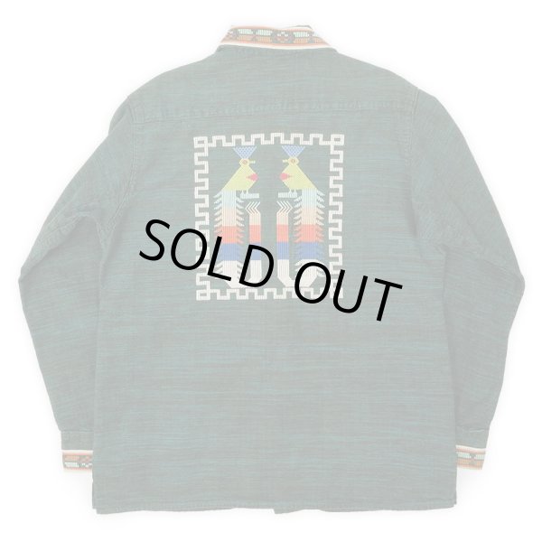 画像2: 80's unknown グアテマラシャツ "GREEN" (2)