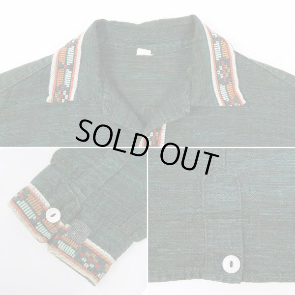 画像3: 80's unknown グアテマラシャツ "GREEN" (3)