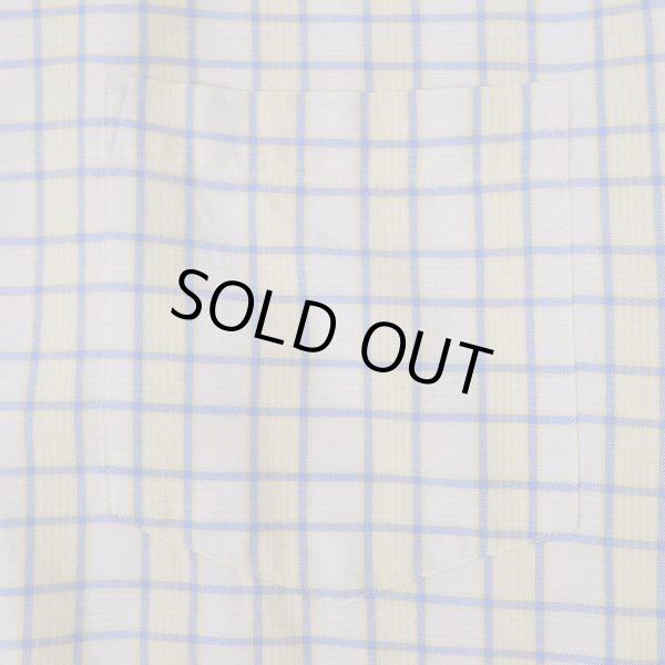 画像4: 90's Eddie Bauer レギュラーカラーシャツ “Light Yellow Plaid” (4)