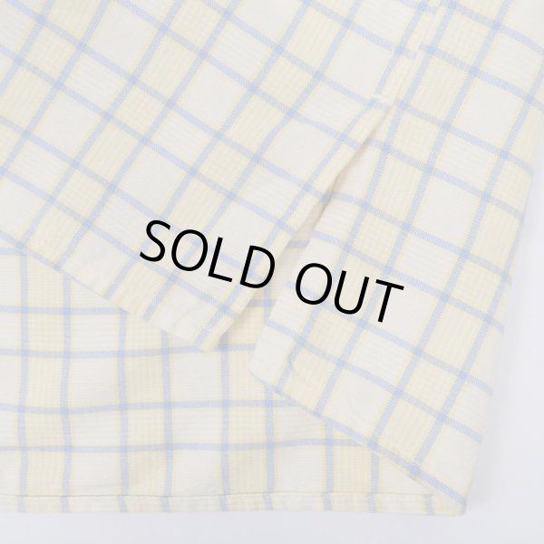 画像5: 90's Eddie Bauer レギュラーカラーシャツ “Light Yellow Plaid” (5)