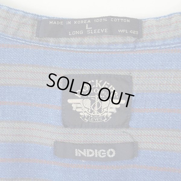 画像2: 90's DOCKERS バンドカラーシャツ “INDIGO” (2)