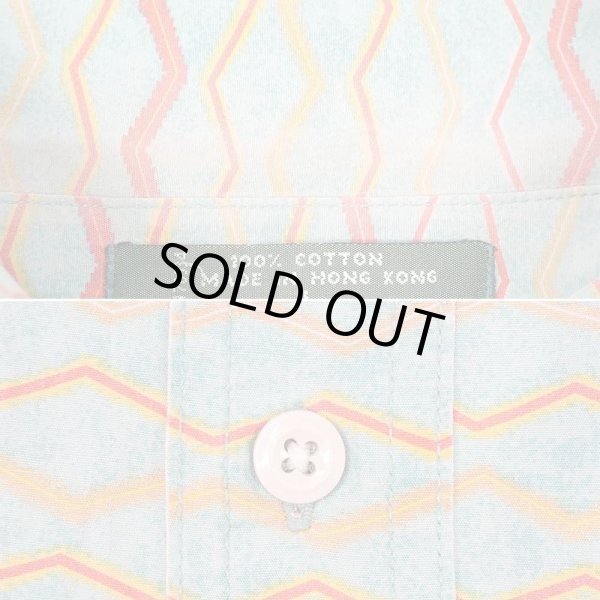 画像4: 90's ORVIS S/S 総柄 コットンポプリンシャツ (4)