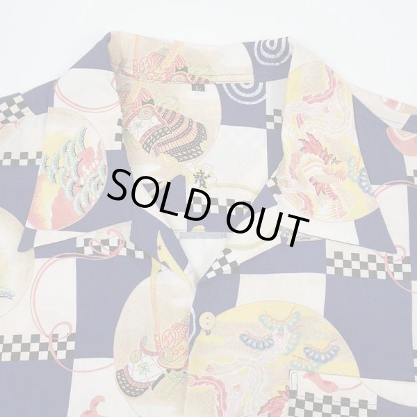 画像3: 00's unknown 和柄 ハワイアンシャツ (3)