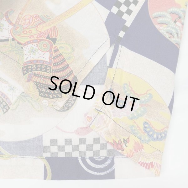 画像5: 00's unknown 和柄 ハワイアンシャツ (5)