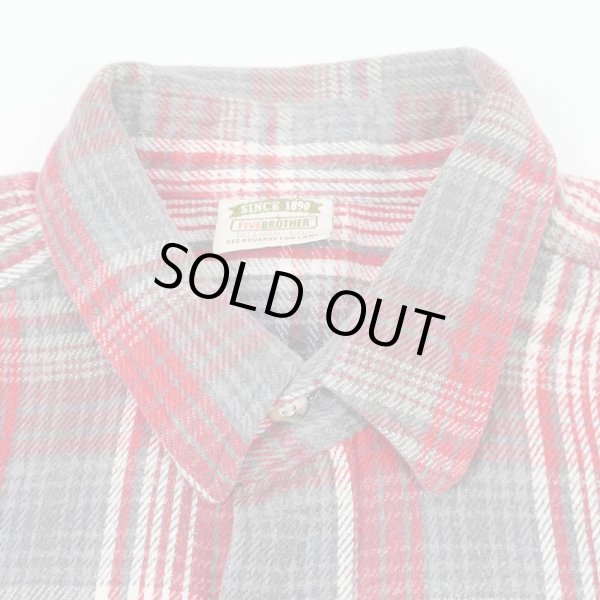 画像3: 90's FIVE BROTHER ヘビーネルシャツ "2XL TALL / MADE IN USA" (3)