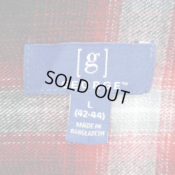 画像2: 00's GEORGE フランネル ボタンダウンシャツ "Ombre Plaid" (2)