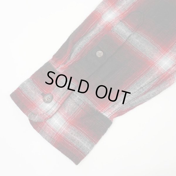 画像4: 00's GEORGE フランネル ボタンダウンシャツ "Ombre Plaid" (4)