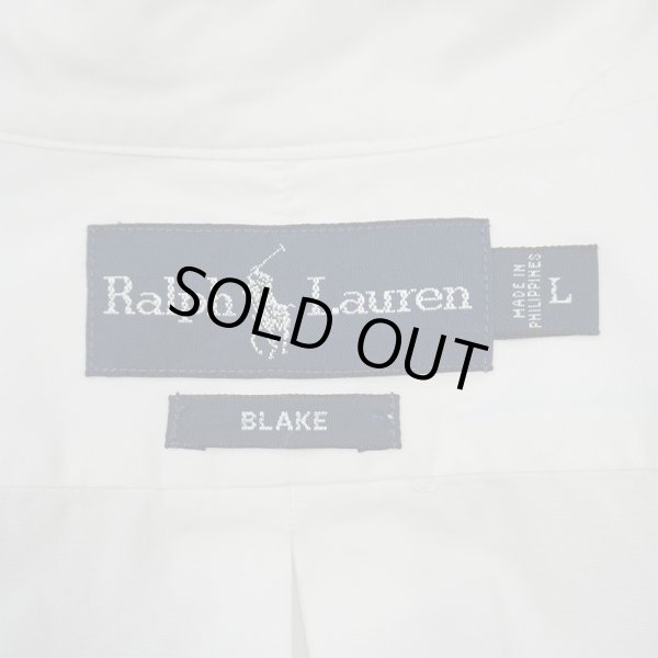 画像2: Early 00's Polo Ralph Lauren ボタンダウンシャツ "BLAKE / WHITE" (2)