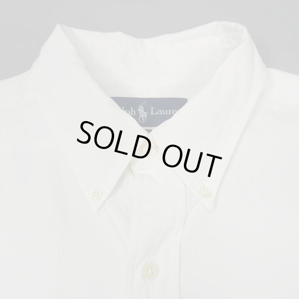 画像4: Early 00's Polo Ralph Lauren ボタンダウンシャツ "BLAKE / WHITE" (4)