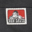 画像3: 90's BEN DAVIS S/S ハーフジップ ワークシャツ "MADE IN USA / BLACK" (3)
