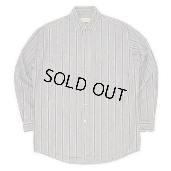 画像1: 90's ST JOHN'S BAY マルチストライプ柄 ヘビーネルシャツ "MADE IN PORTUGAL" (1)