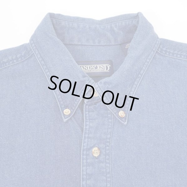 画像3: 90's LANDS' END デニムボタンダウンシャツ "MADE IN USA" (3)