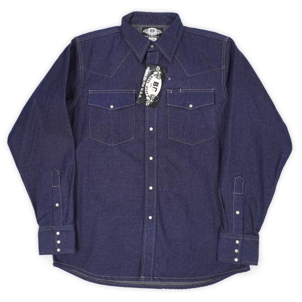 画像1: 80's BB BRAND デニムウエスタンシャツ "MADE IN USA / DEADSTOCK" (1)